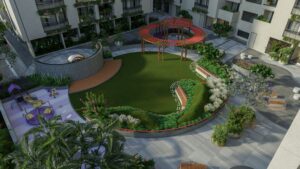 landscape garden amenities in luxury apartments Ahmedabad