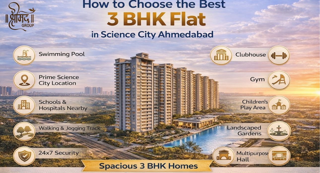 How to Choose the Best 3 BHK Flat in Science City Ahmedabad