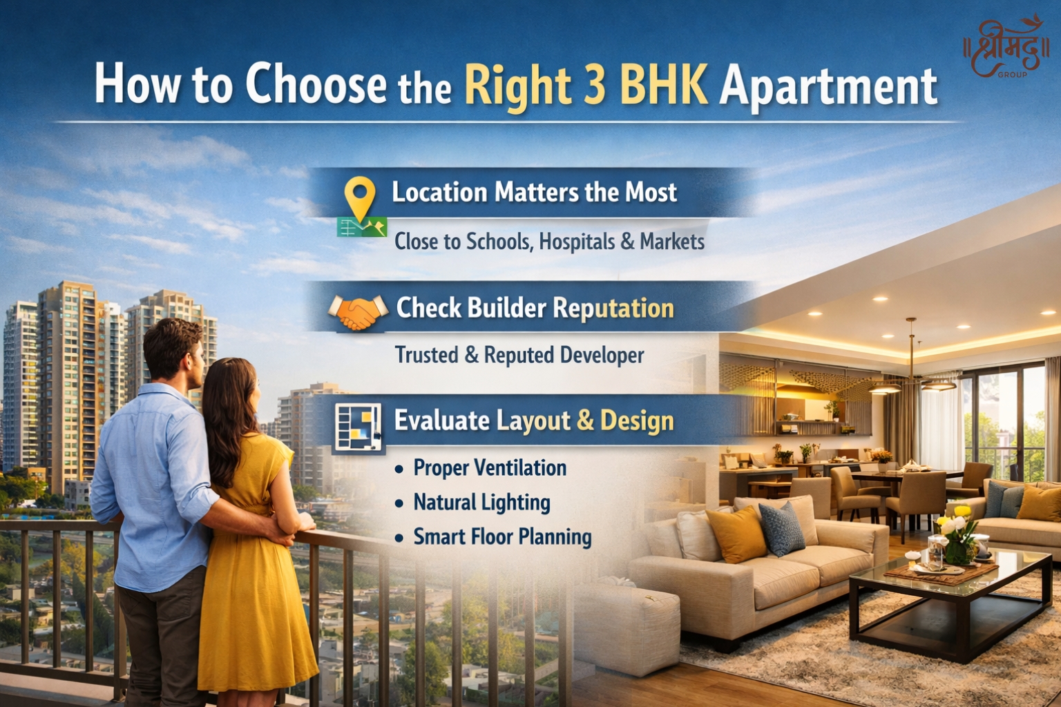 How to Choose the Right 3 BHK Apartment