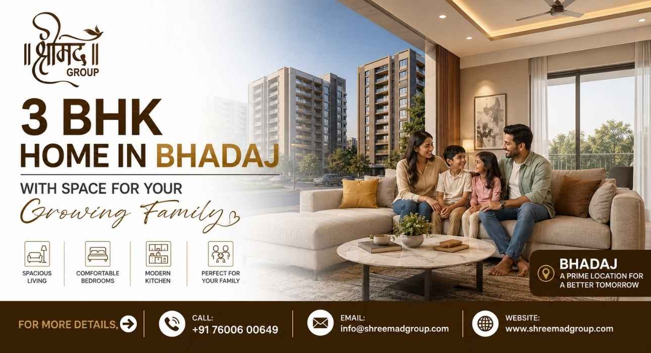 3 BHK Home in Bhadaj With Space for Your Growing Family - Shreemad Group