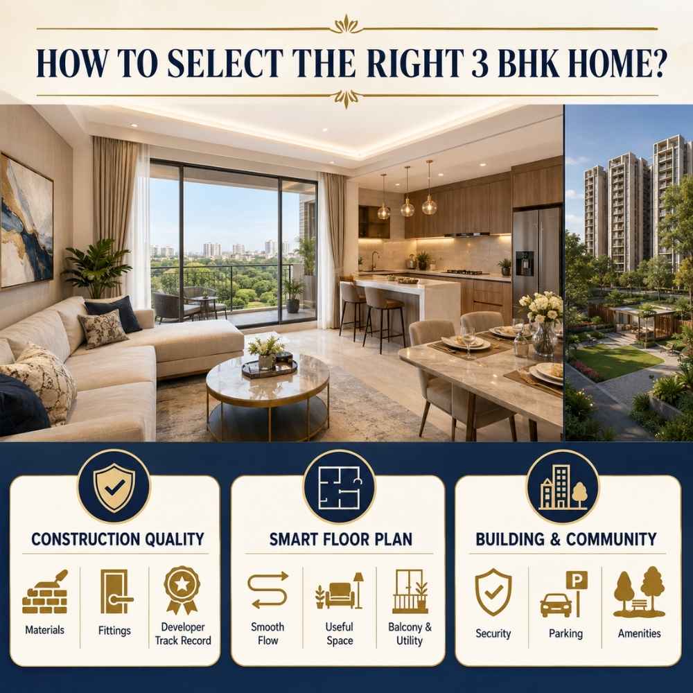 How to Select the Right 3 BHK Home - Shreemad Group